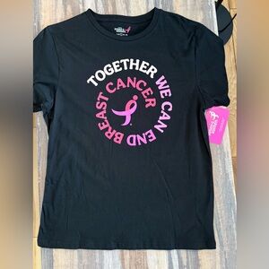 Unisex Black Breast Cancer Awareness T-Shirt